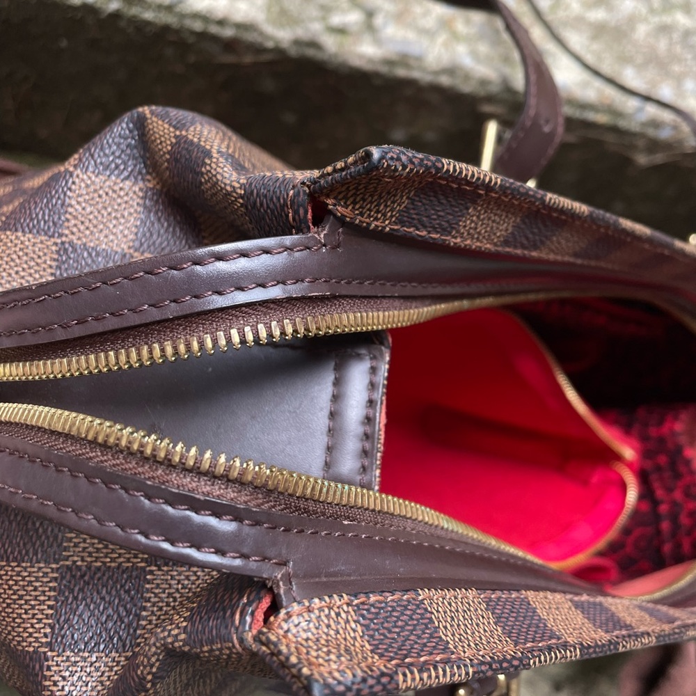 Louis Vuitton Brown Checkered Tote - Picture 9 of 16